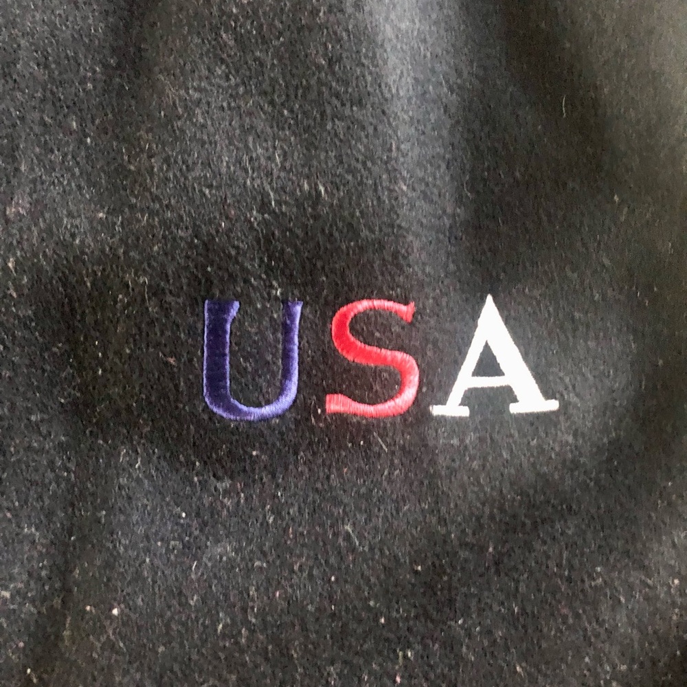 Leather U.S.A. Navy/White Jacket - Size M (EUC) - Picture 4 of 16